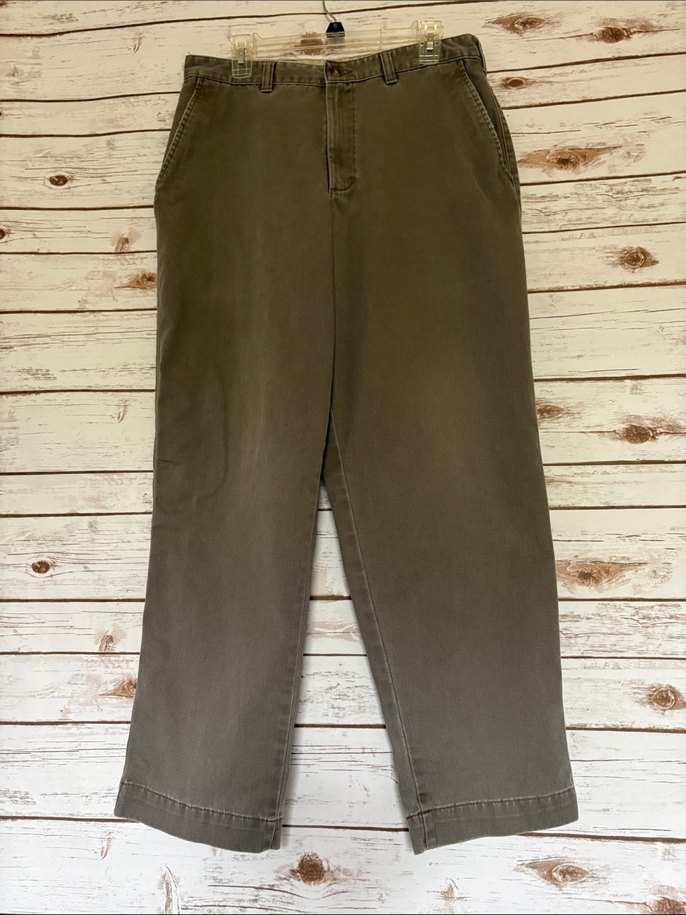 Original Khaki Company Men's Relaxed Chino Pants in Olive Size 34 W 31 L